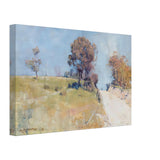 Sunlight, Cutting on a Hot Road by Arthur Streeton, canvas, view 2