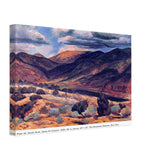 Sunlit Peak, Santa Fe Canyon by John French Sloan, canvas, view 2