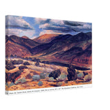 Sunlit Peak, Santa Fe Canyon by John French Sloan, canvas