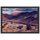 Sunlit Peak, Santa Fe Canyon by John French Sloan, framed poster, view 2