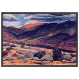 Sunlit Peak, Santa Fe Canyon by John French Sloan, framed poster, view 3