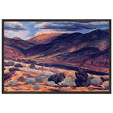 Sunlit Peak, Santa Fe Canyon by John French Sloan, framed poster