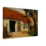 Sunny Farm by Firmin Baes, canvas, view 2