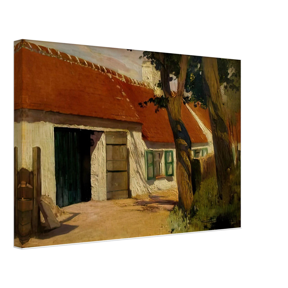 Sunny Farm by Firmin Baes, canvas