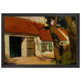 Sunny Farm by Firmin Baes, framed poster, view 2