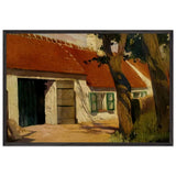 Sunny Farm by Firmin Baes, framed poster