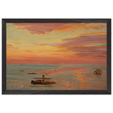 Sunrise at the Port of Kobe by Fujishima Takeji, framed poster, view 2