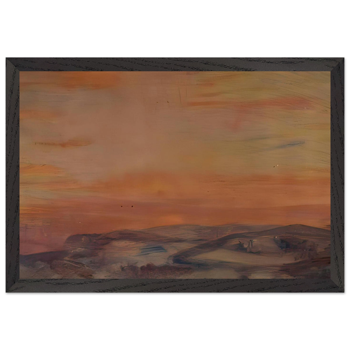 Sunrise at Zao by Fujishima Takeji, framed poster, view 2