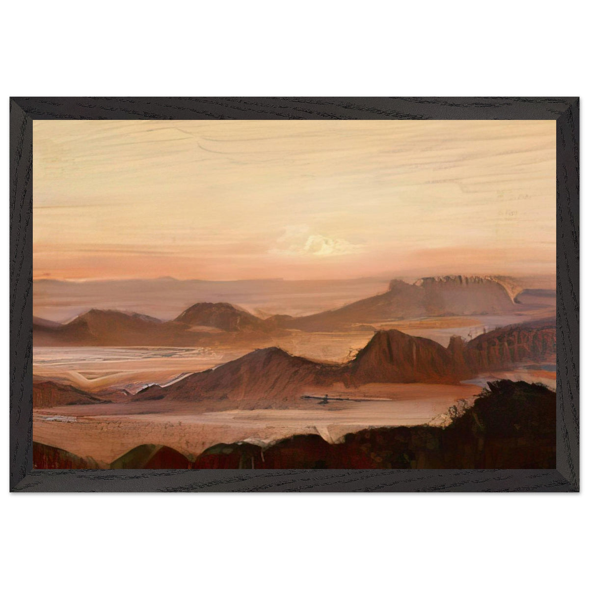 Sunrise by Fujishima Takeji, framed poster, view 2
