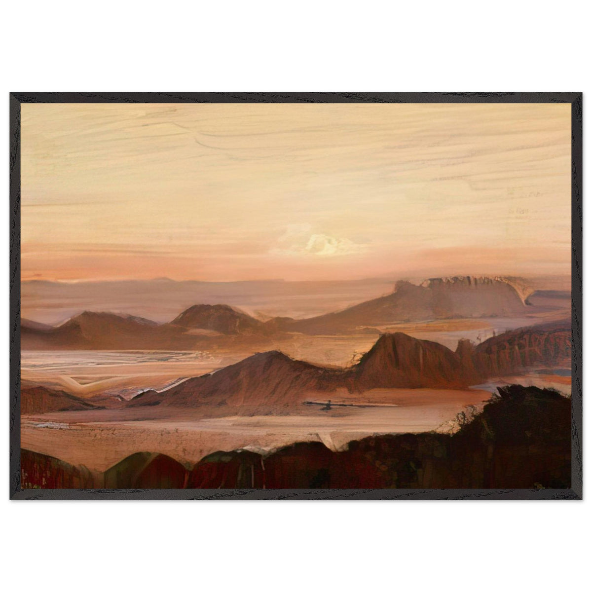 Sunrise by Fujishima Takeji, framed poster, view 3