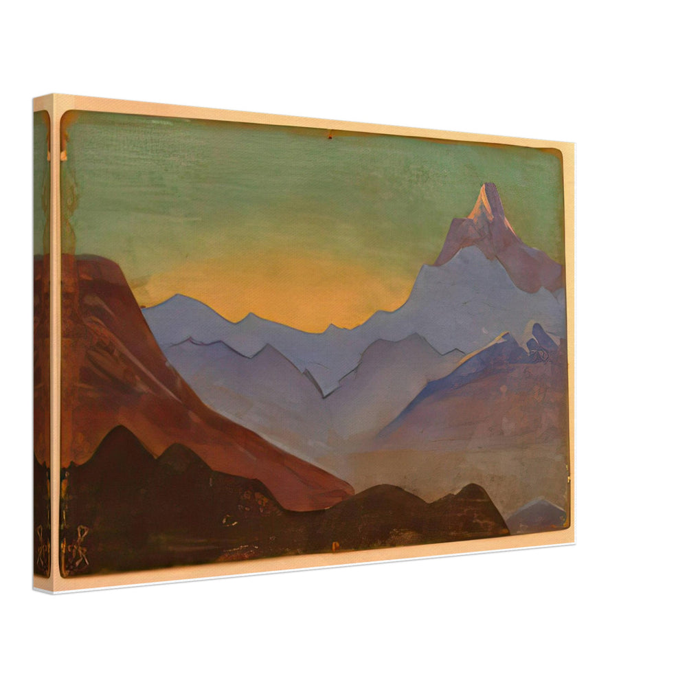Sunrise in Himalayas by Nicholas Roerich, canvas