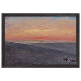 Sunrise over Mongolia by Fujishima Takeji, framed poster, view 2