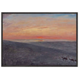 Sunrise over Mongolia by Fujishima Takeji, framed poster, view 3