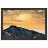 Sunrise over Mount Goken by Fujishima Takeji, framed poster, view 2