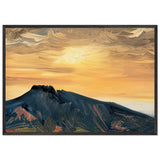 Sunrise over Mount Goken by Fujishima Takeji, framed poster, view 3