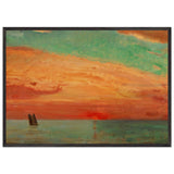Sunrise over the Eastern Sea by Fujishima Takeji, framed poster, view 3