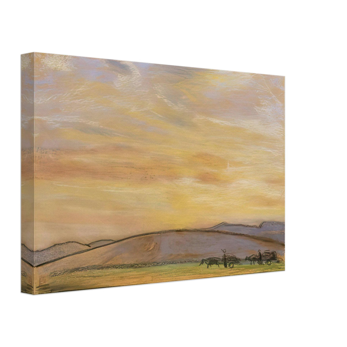 Sunrise over the Mongolian Plateau by Fujishima Takeji, canvas, view 2