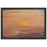 Sunrise (Toba, Mount Asama) by Fujishima Takeji, framed poster, view 2