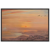 Sunrise (Toba, Mount Asama) by Fujishima Takeji, framed poster