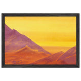 Sunrise (Unfinished) by Nicholas Roerich, framed poster, view 2