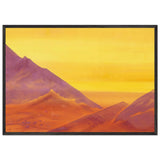 Sunrise (Unfinished) by Nicholas Roerich, framed poster, view 3