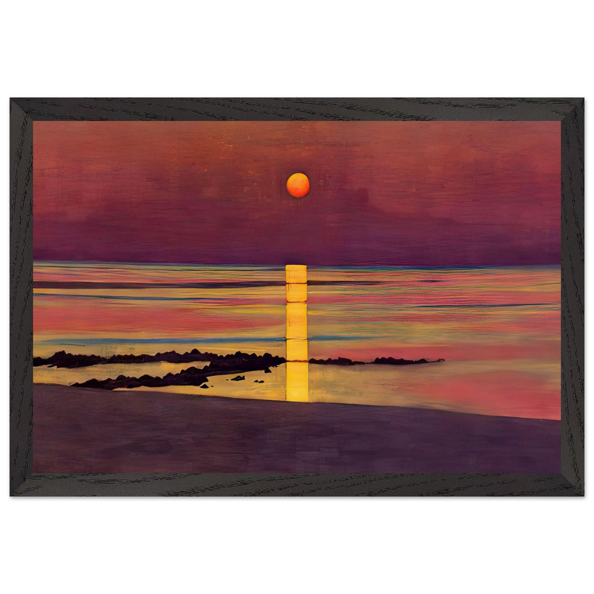 Sunset by Felix Vallotton, framed poster, view 2