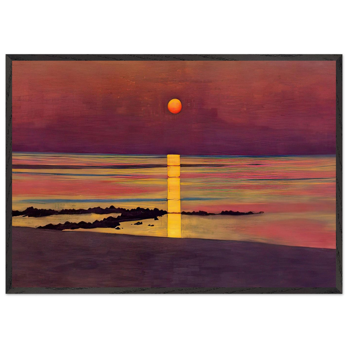 Sunset by Felix Vallotton, framed poster, view 3