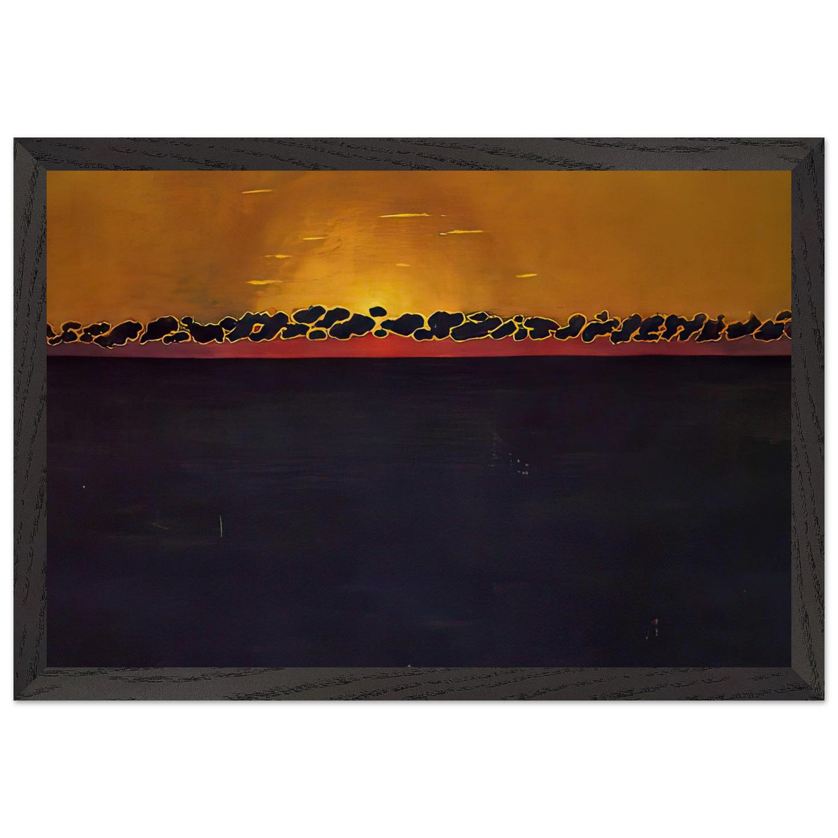 Sunset, Gray Blue High Tide by Felix Vallotton, framed poster, view 2