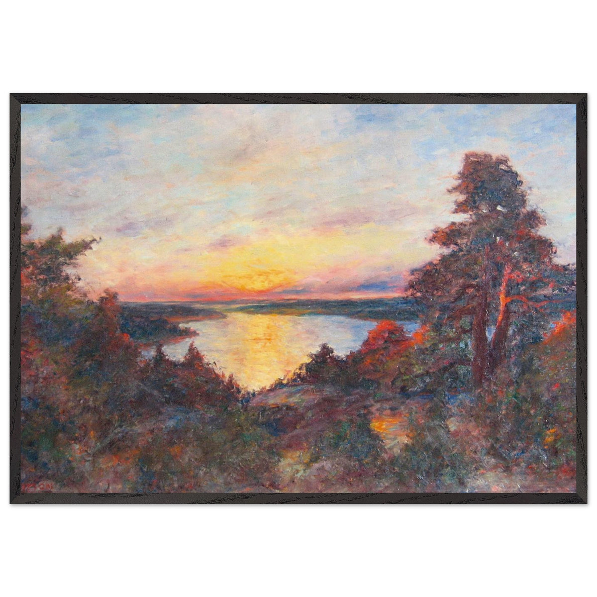 Sunset by Kimon Loghi, framed poster, view 3