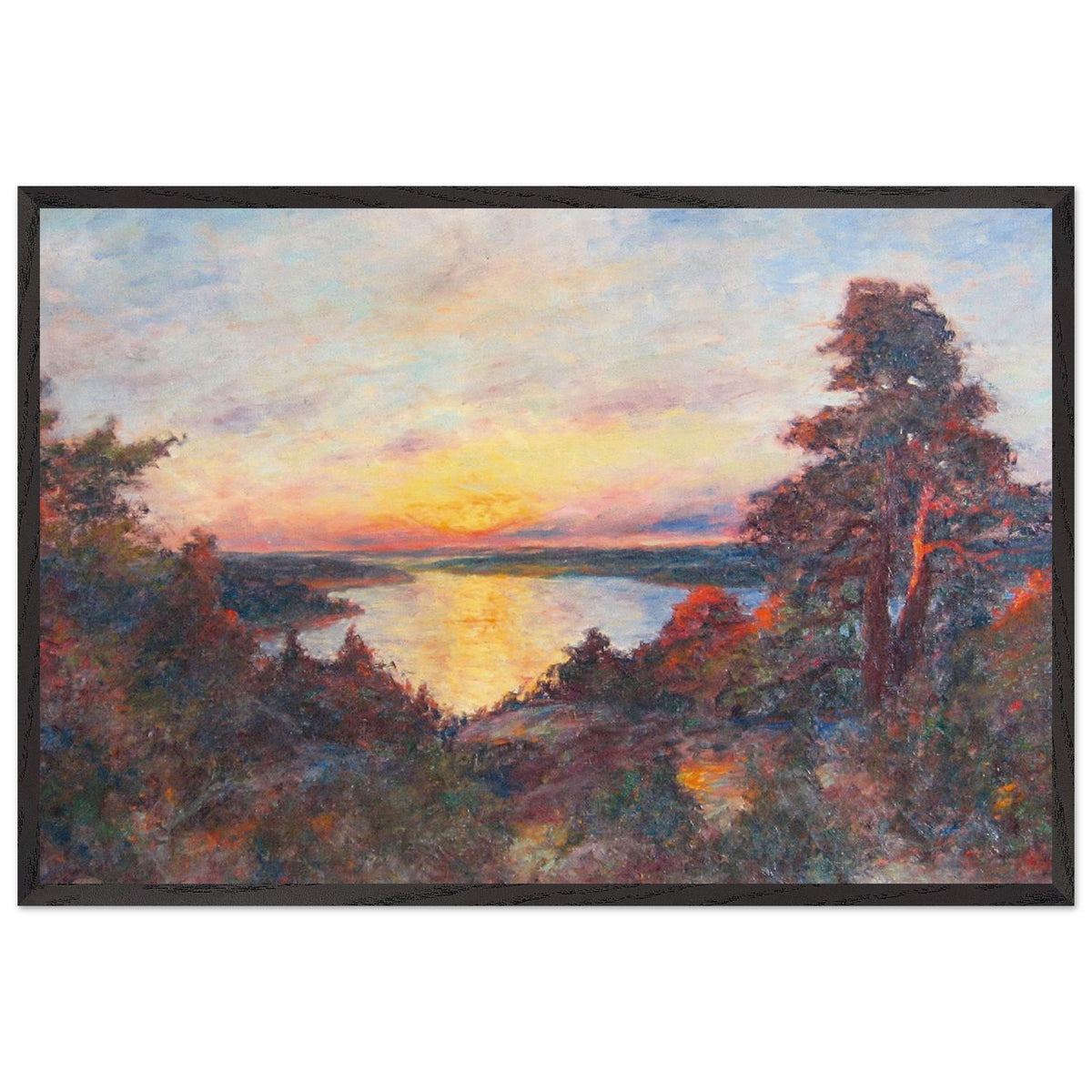 Sunset by Kimon Loghi, framed poster