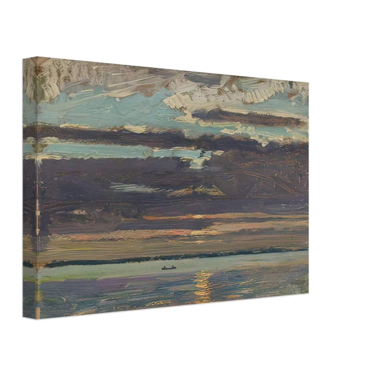 Sunset, Lake Simcoe by J. E. H. MacDonald, canvas, view 2