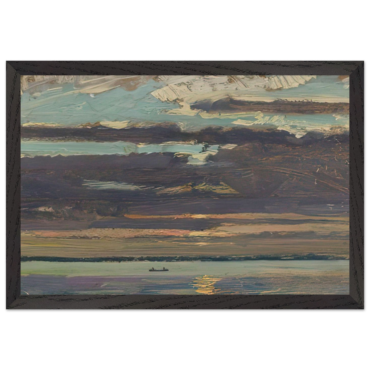 Sunset, Lake Simcoe by J. E. H. MacDonald, framed poster, view 2