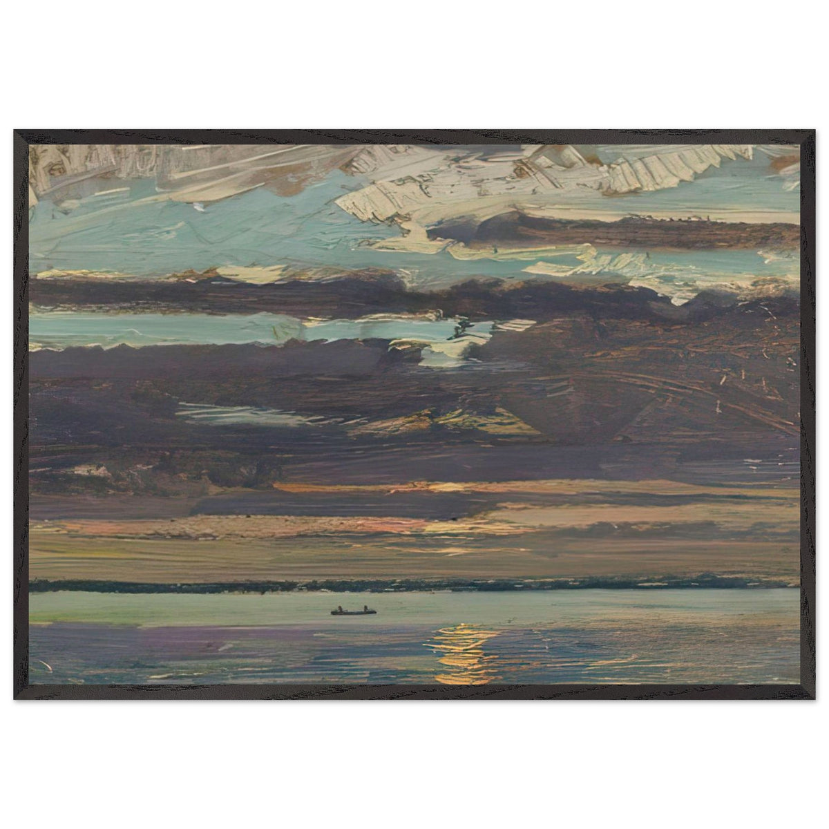 Sunset, Lake Simcoe by J. E. H. MacDonald, framed poster, view 3
