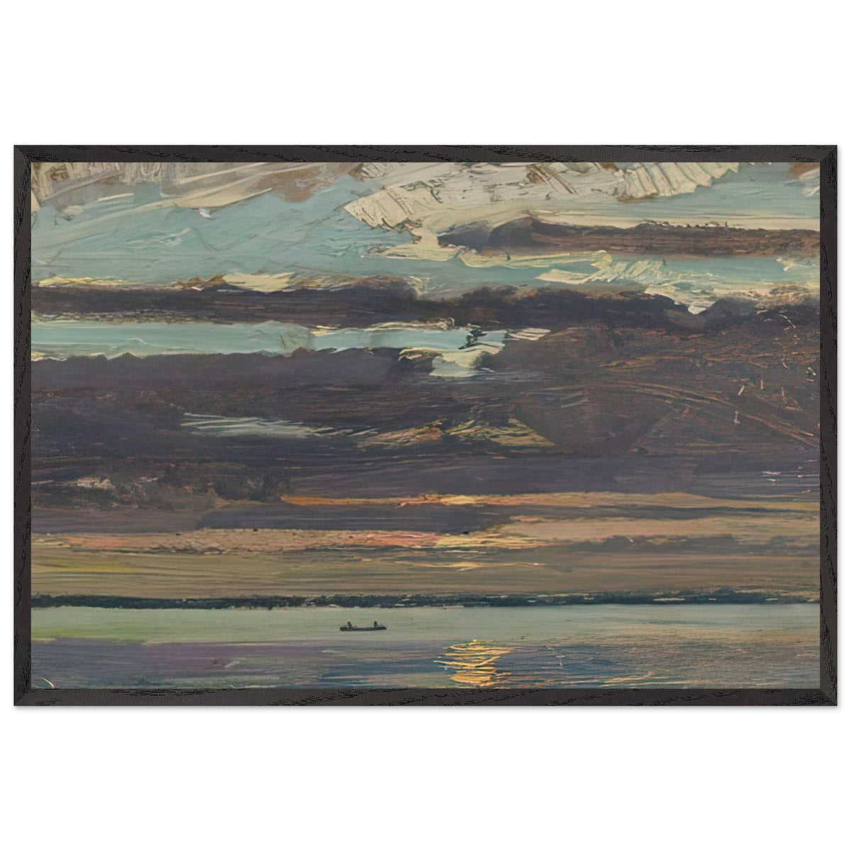 Sunset, Lake Simcoe by J. E. H. MacDonald, framed poster
