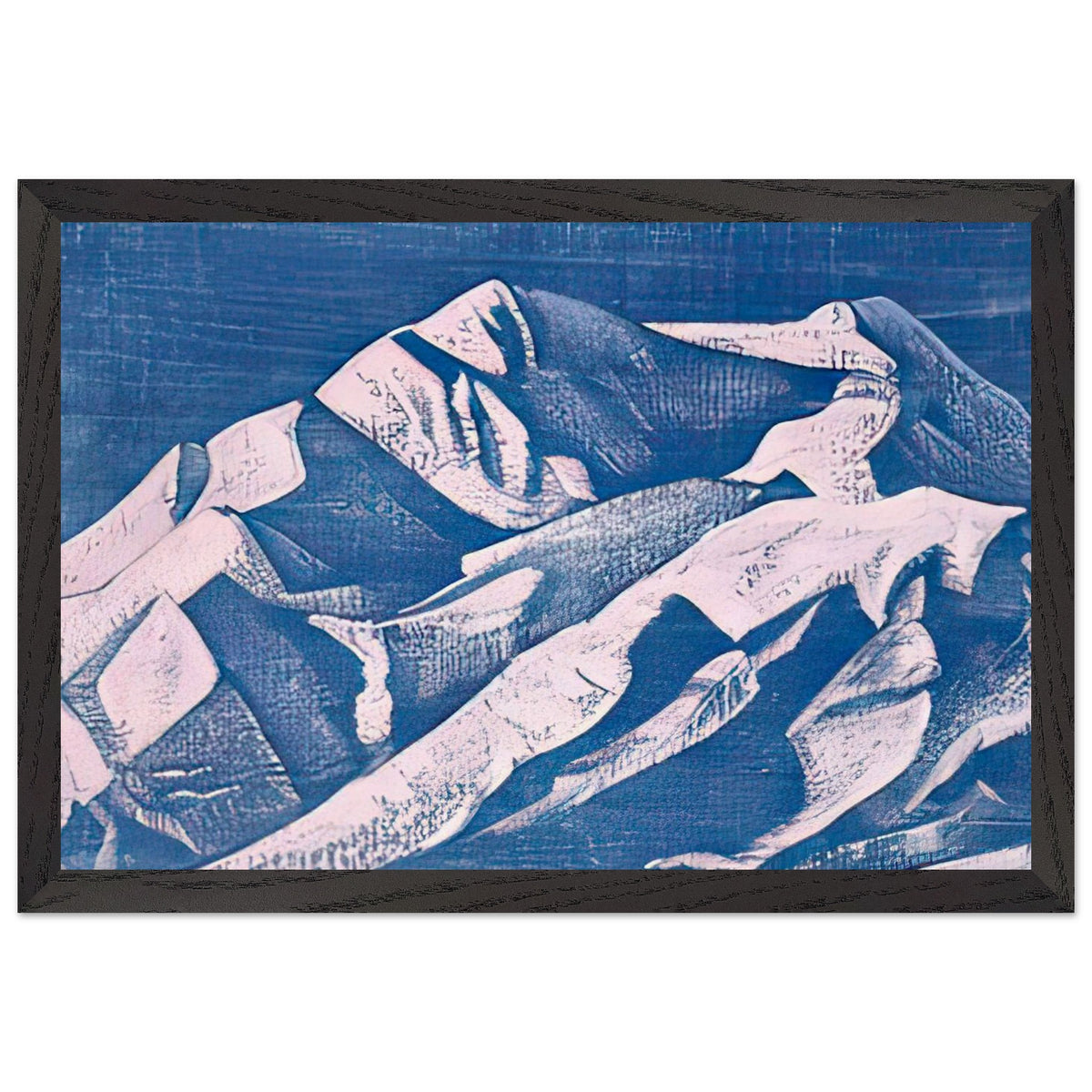 Sunset near Shekar by Nicholas Roerich, framed poster, view 2