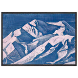 Sunset near Shekar by Nicholas Roerich, framed poster, view 3