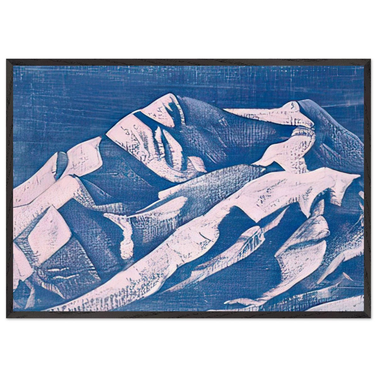 Sunset near Shekar by Nicholas Roerich, framed poster, view 3
