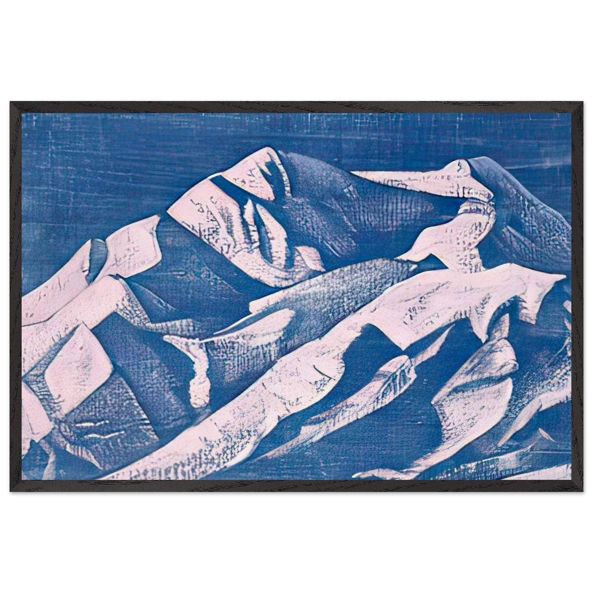 Sunset near Shekar by Nicholas Roerich, framed poster