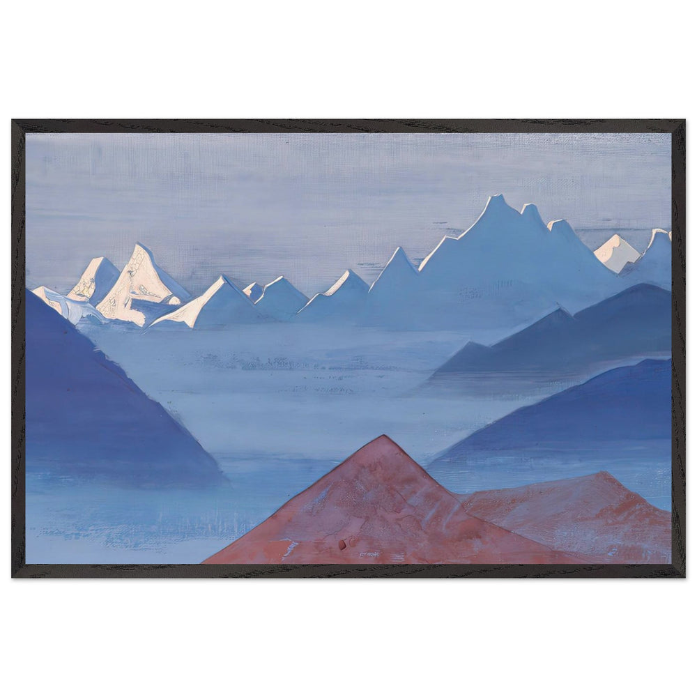 Sunset by Nicholas Roerich, framed poster