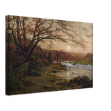 Sunset on the River by Louis Aston Knight, canvas