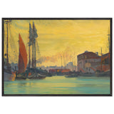 Sunset Over Chioggia by Stefan Popescu, framed poster, view 3