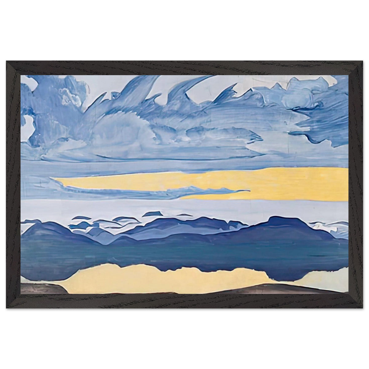 Sunset Rider by Nicholas Roerich, framed poster, view 2