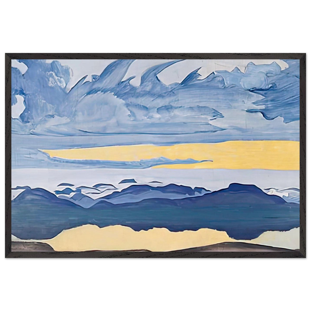 Sunset Rider by Nicholas Roerich, framed poster