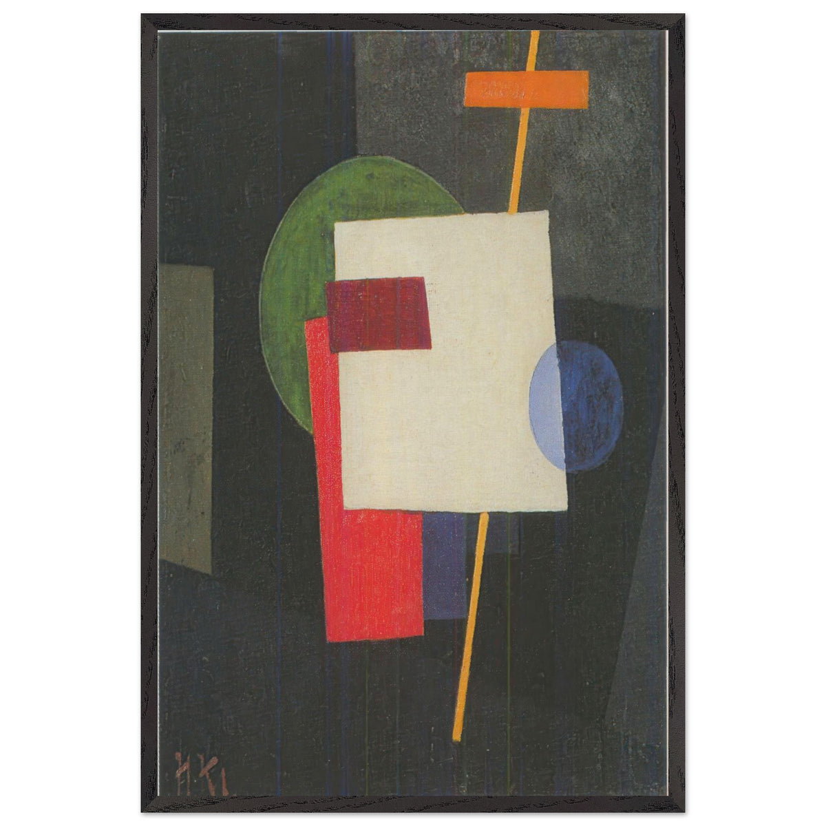 Suprematist Composition by Ivan Kliun, framed poster