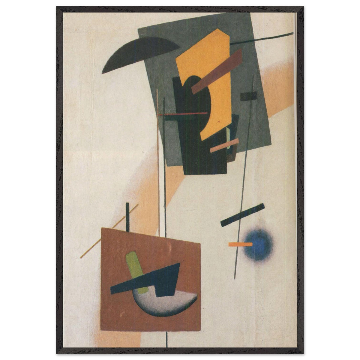 Suprematist Composition With Two Centers by Ivan Kliun, framed poster, view 3