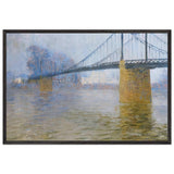 Suspended Bridge at Triel by Gustave Loiseau, framed poster