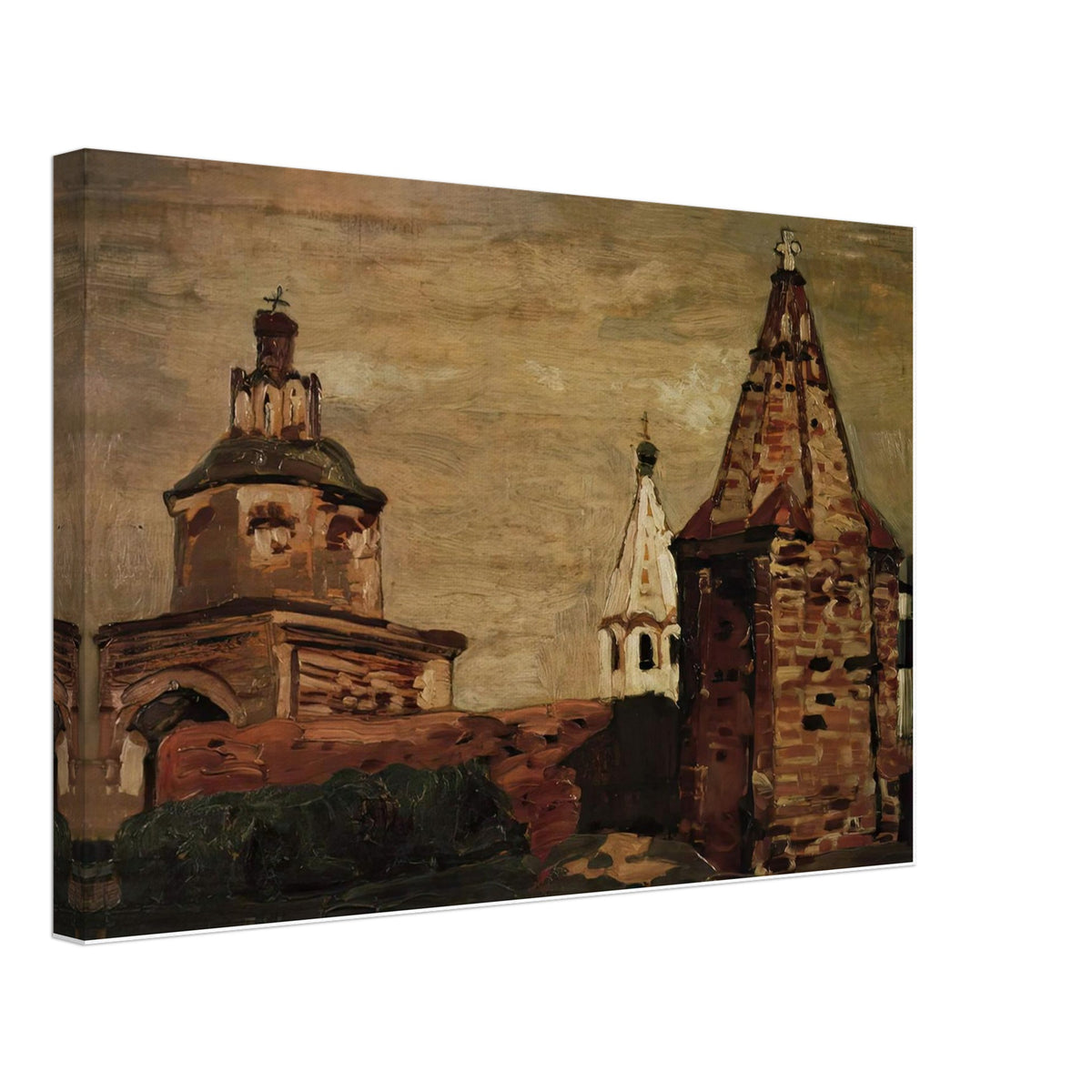 Suzdal. Alexander Nevsky Monastery by Nicholas Roerich, canvas
