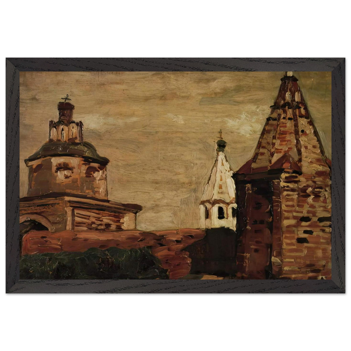 Suzdal. Alexander Nevsky Monastery by Nicholas Roerich, framed poster, view 2