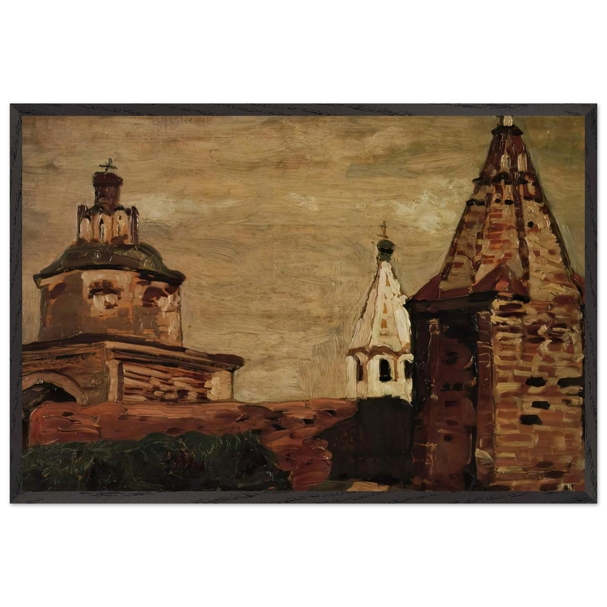Suzdal. Alexander Nevsky Monastery by Nicholas Roerich, framed poster