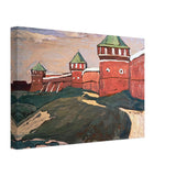 Suzdal. Walls of Saviour-Euthimius Monastery by Nicholas Roerich, canvas, view 2